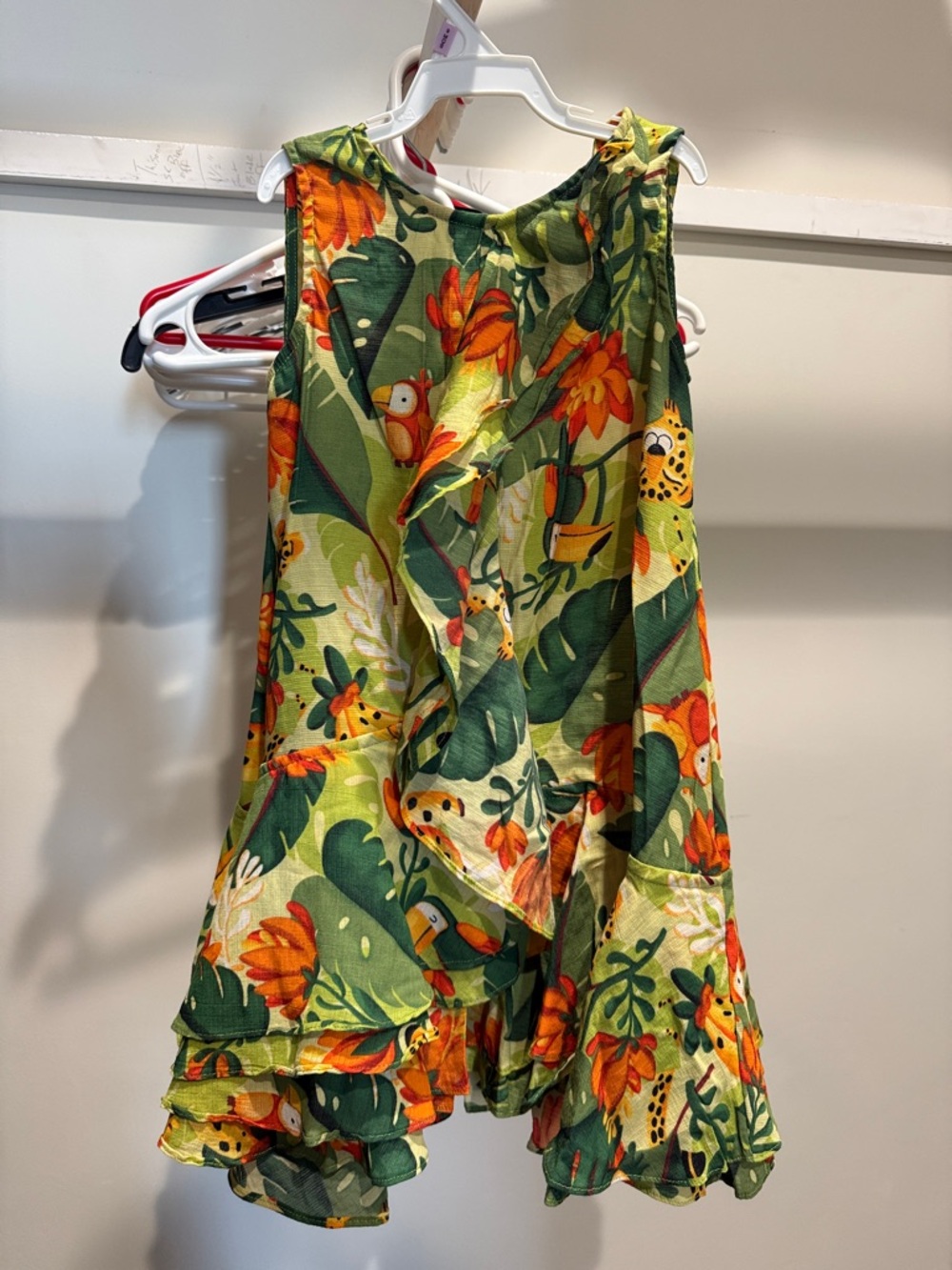 Girls Mayoral Jungle Print Dress